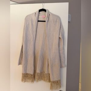 Lilly Pulitzer Tatum Cardigan. Gold. Small
